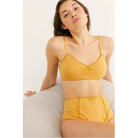 Spell Other - 💕SPELL & THE GYPSY💕 Lana Organic Cotton Bralette Sunflower Yellow XXS NWT